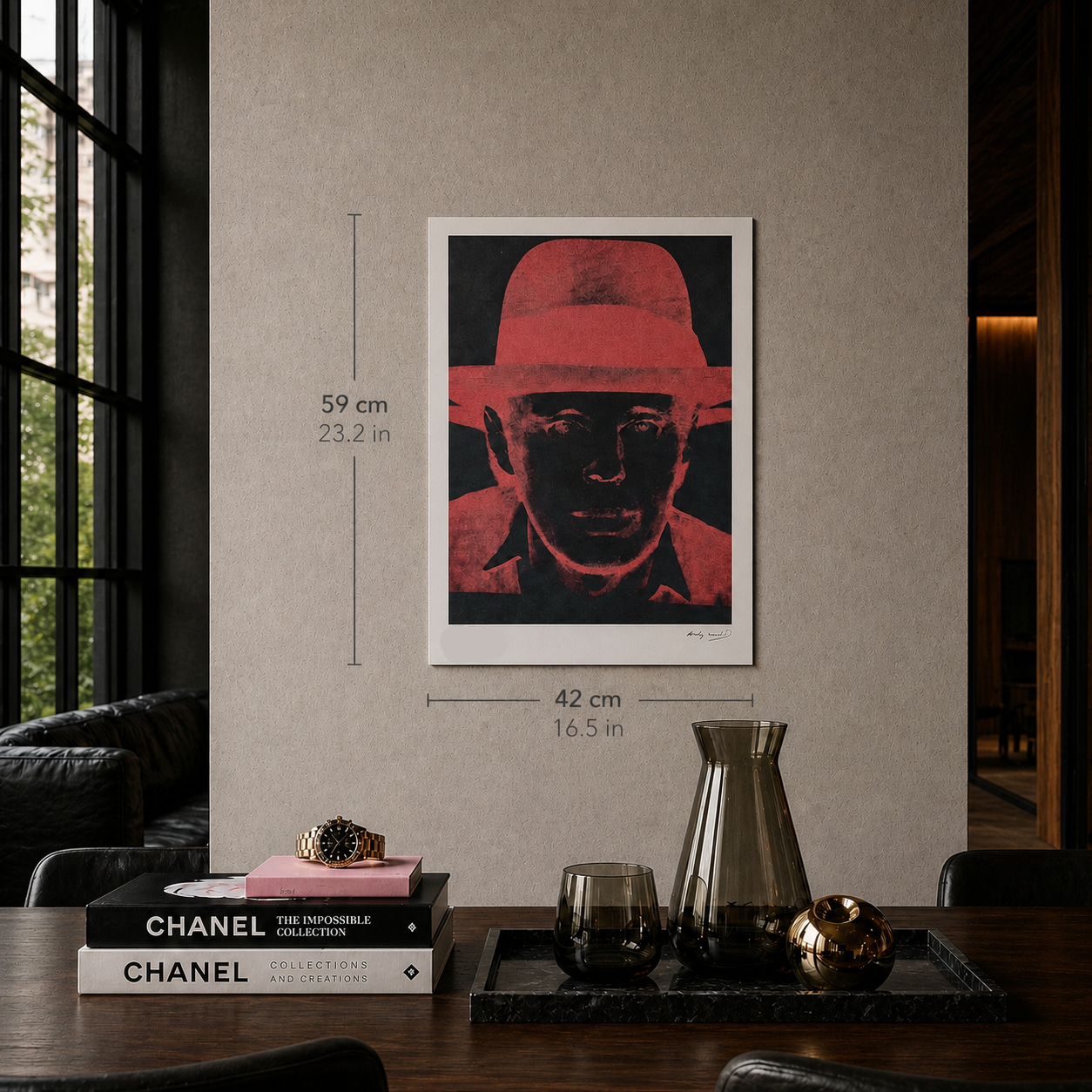 Andy Warhol Joseph Beuys Litografia Arches 300gsm 42x59 cm