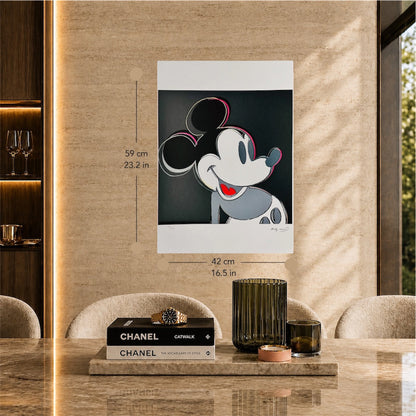 Andy Warhol Topolino Litografia Arches 300gsm 42x59 cm