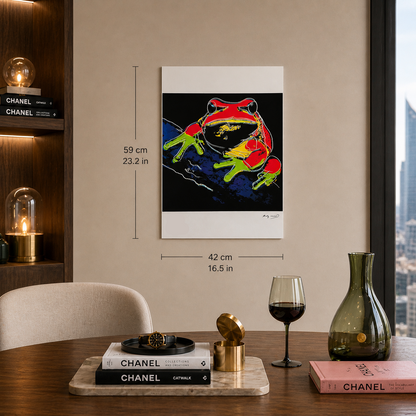 Andy Warhol Rana (Animali) Litografia Archi 300gsm 42x59 cm