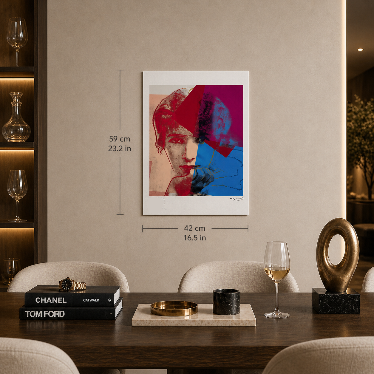 Andy Warhol Sarah Bernhardt Litografia Arches 300gsm 42x59 cm