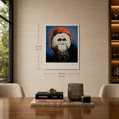 Andy Warhol Orangutan (Animali) Litografia Arches 300gsm 42x59 cm