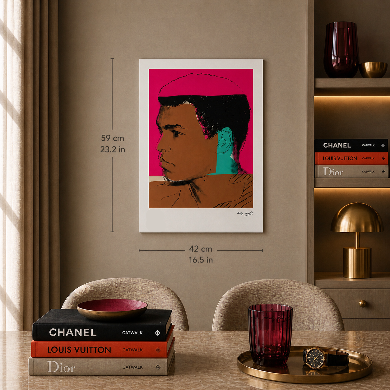 Andy Warhol Muhammad Ali (F. & S. II.179) Litografia Arches 300gsm 42x59 cm