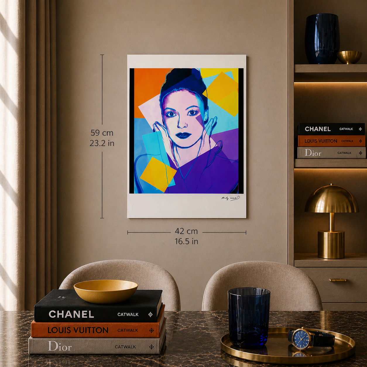 Andy Warhol Karen Kain Litografia Arches 300gsm 42x59 cm