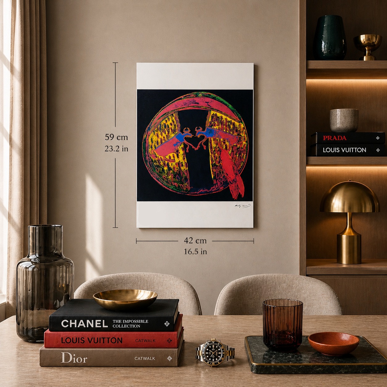 Andy Warhol Plains Indian Shield Litografia Arches 300gsm 42x59 cm