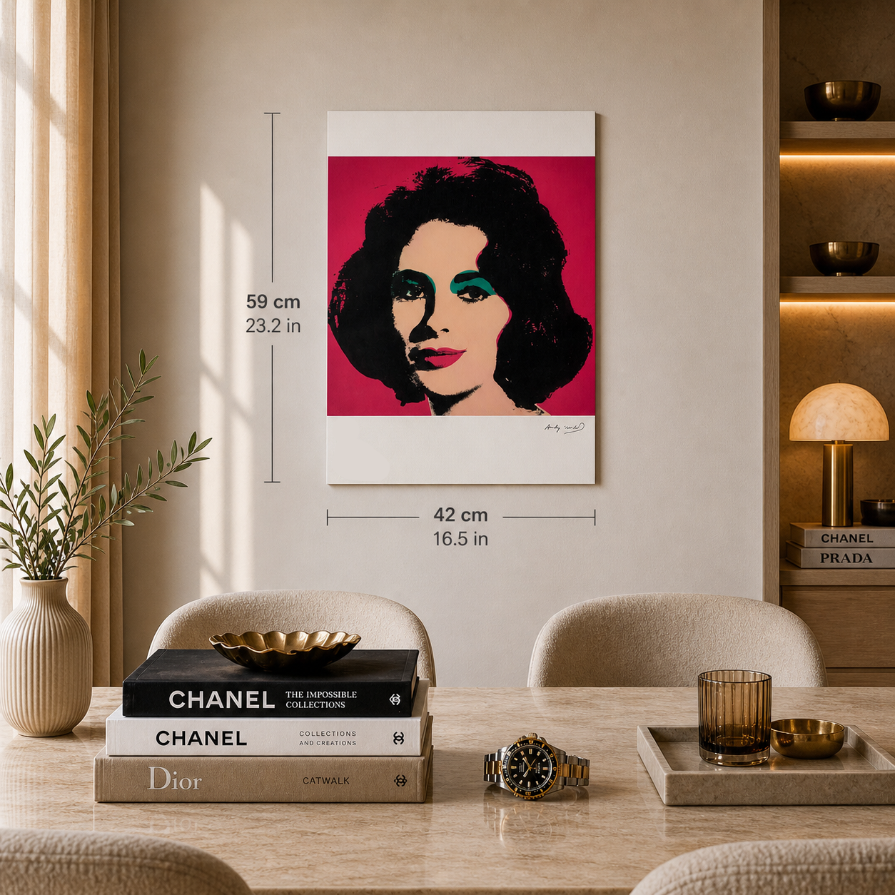 Andy Warhol Liz Taylor Litografia Arches 300gsm 42x59 cm