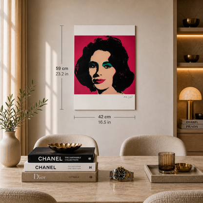 Andy Warhol Liz Taylor Litografia Arches 300gsm 42x59 cm