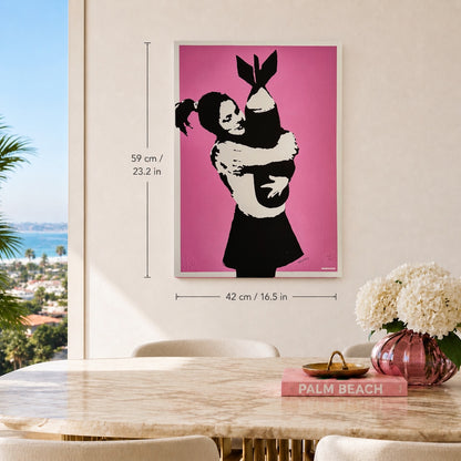 BANKSY Bomb Lover Litografia Archi 300gsm 42x59 cm