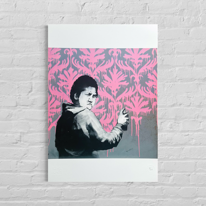 Banksy Go Flock Yourself Litografia Arches 300gsm 42x59 cm