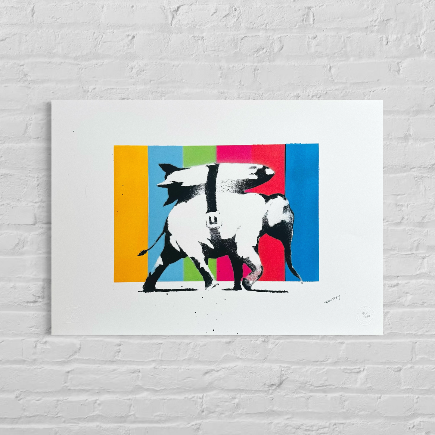 Banksy Heavy Weapons (Multicolor) Litografia Archi 300gsm 42x59 cm