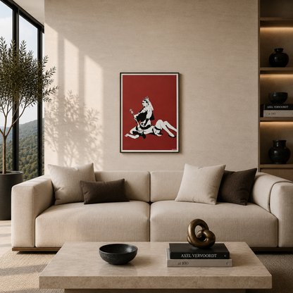 Banksy Queen Vic Litografia Archi 300gsm 42x59 cm