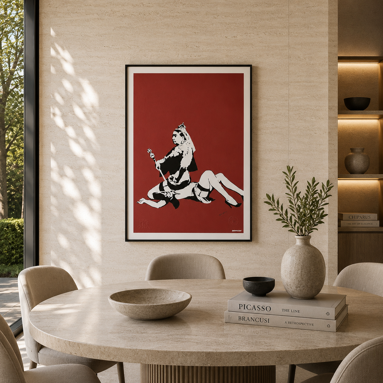 Banksy Queen Vic Litografia Archi 300gsm 42x59 cm