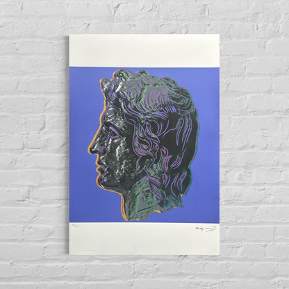 Andy Warhol Alessandro Magno (Blu) Litografia Arches 300gsm 42x59 cm