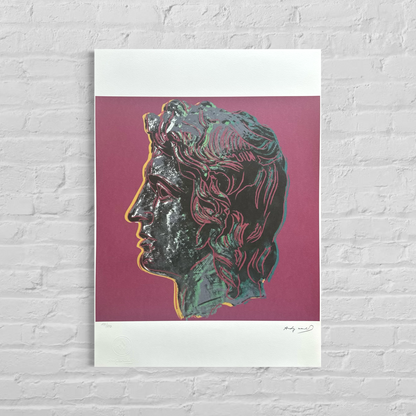 Andy Warhol Alessandro Magno (Viola) Litografia Arches 300gsm 42x59 cm