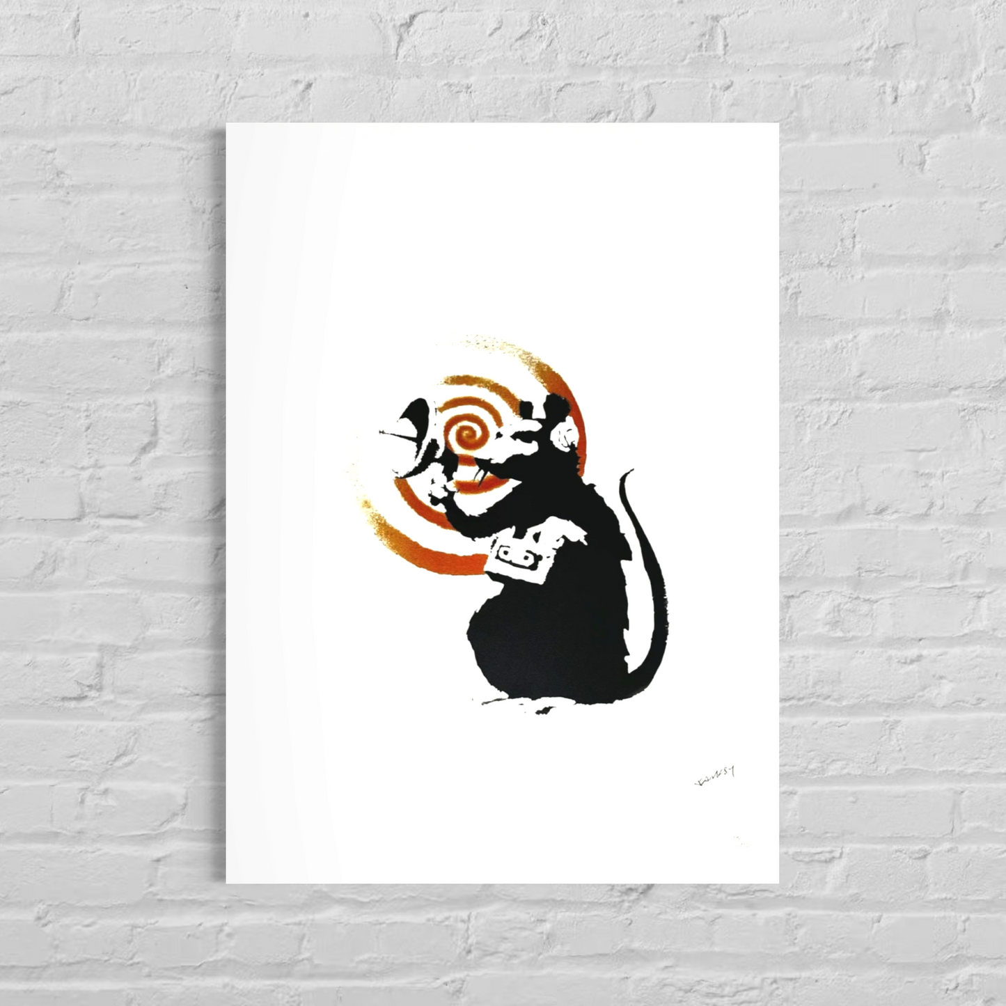 Banksy Radar Rat Litografia Archi 300gsm 42x59 cm