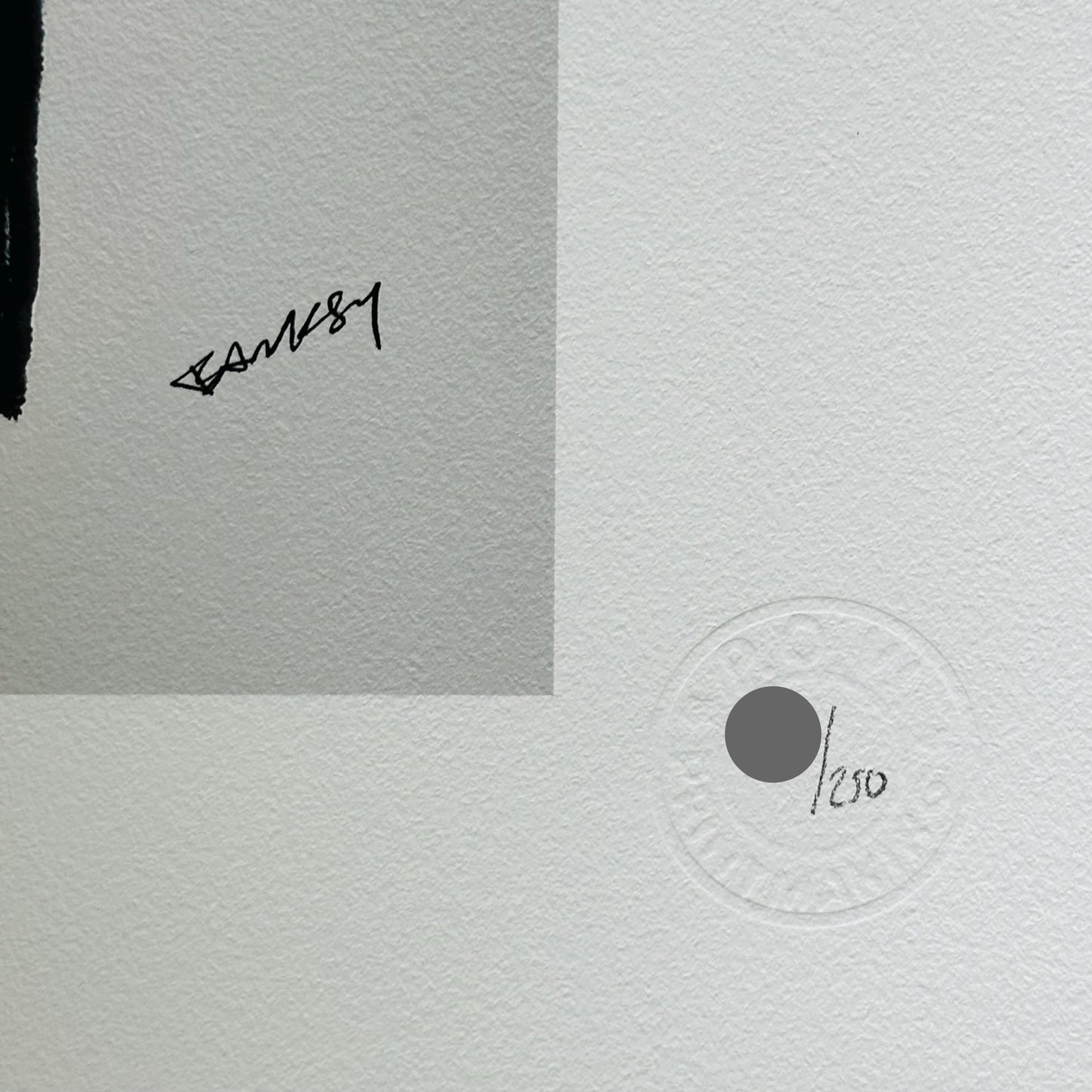 Genummerde editie BANKSY Festival - Gesigneerd - certificaat - Wall Art, Grafitti Art, Lithograph, Stencil Art