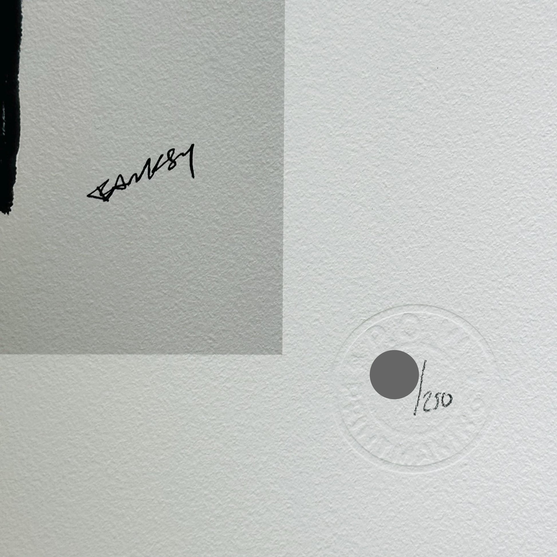 Genummerde editie BANKSY Festival - Gesigneerd - certificaat - Wall Art, Grafitti Art, Lithograph, Stencil Art
