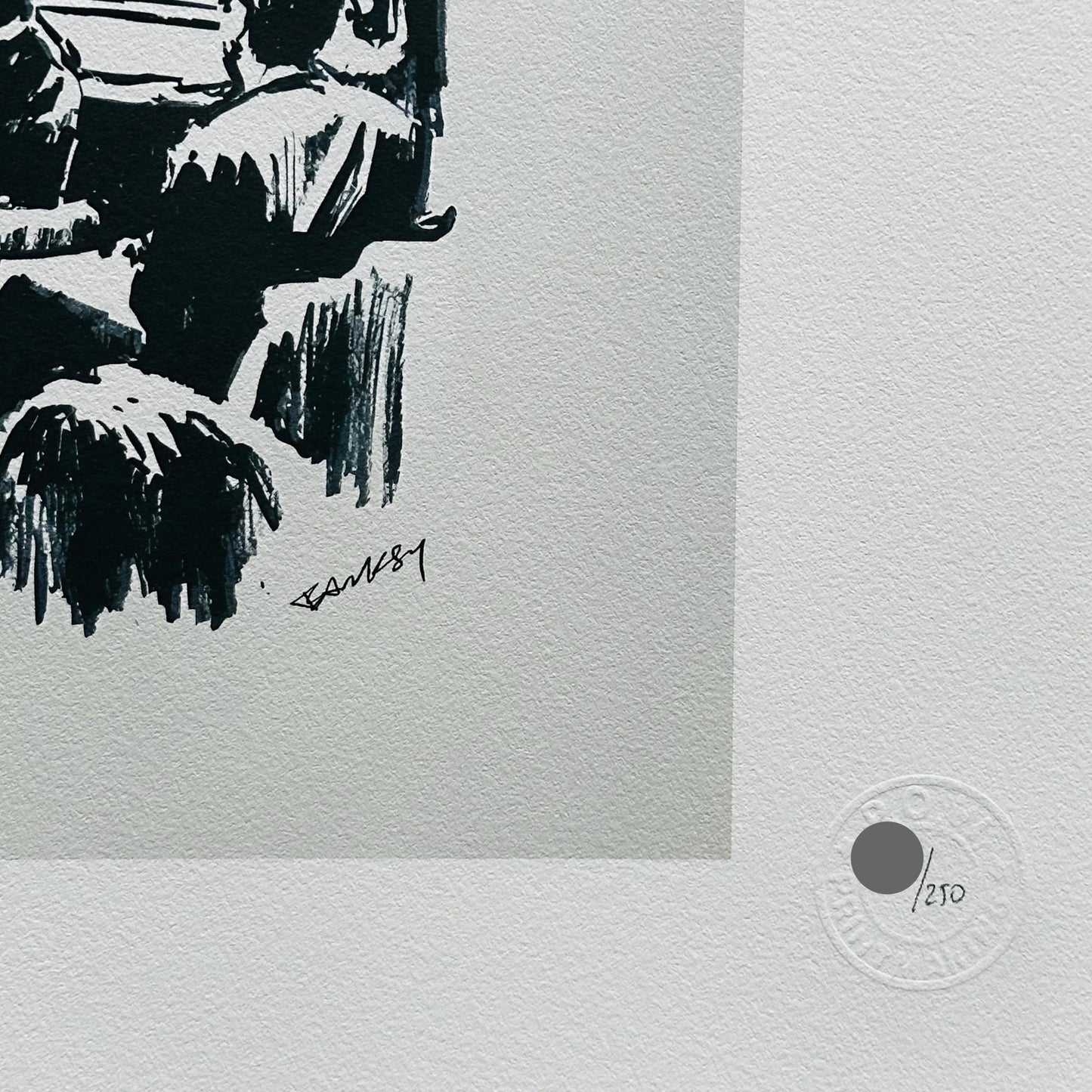 Genummerde editie BANKSY Marons - Gesigneerd - certificaat - Wall Art, Grafitti Art, Lithograph, Stencil Art