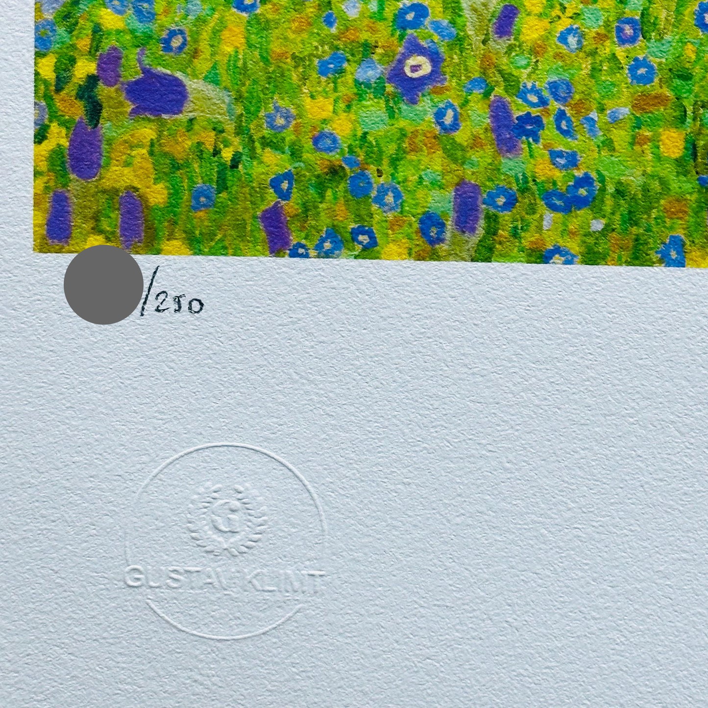 Genummerde editie Gustav Klimt," man en vrouw "de kus"- Certificaat - kunstdecoratie - unieke kunst lithograph after