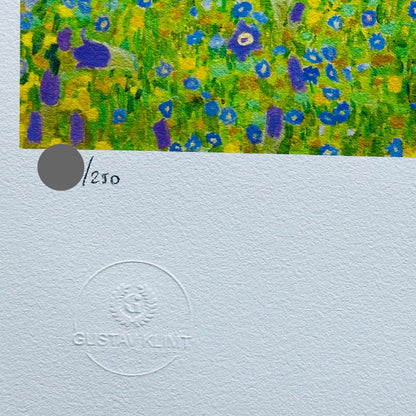 Genummerde editie Gustav Klimt," man en vrouw "de kus"- Certificaat - kunstdecoratie - unieke kunst lithograph after