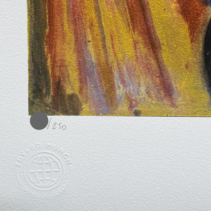 Genummerde editie EDVARD MUNCH "The Cream" Gesigneerd - Certificaat - Limited lithografie - Noorse kunstenaar - after