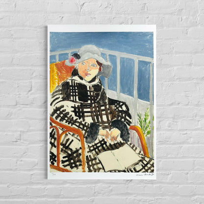 Genummerde editie HENRI MATISSE "Matisse en manteau écossais" Gesigneerd - Certificaat - Limited lithografie - Franse kunstenaar - after