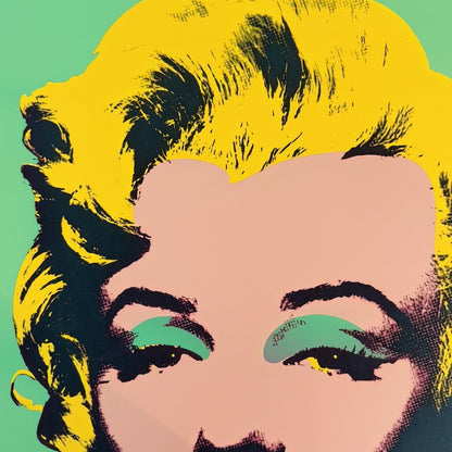 Andy Warhol Marilyn Monroe (Verde & Giallo) Litografia Arches 300gsm 42x59 cm