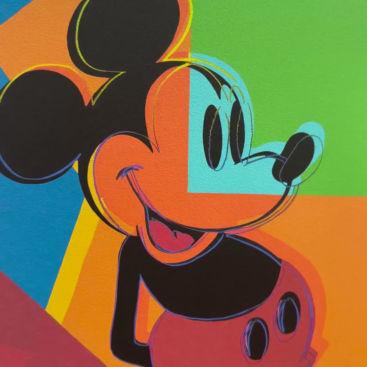 Andy Warhol – ‘Double Mickey (Groen, Oranje, Blauw, Rood, Geel)’ – Gelimiteerde en genummerde editie